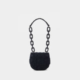 Sac Porté Épaule Jodie Saddle - Vivienne Westwood - Coton - Noir