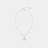 Collier Mini Bas Relief Pendant - Vivienne Westwood - Métal - Gris