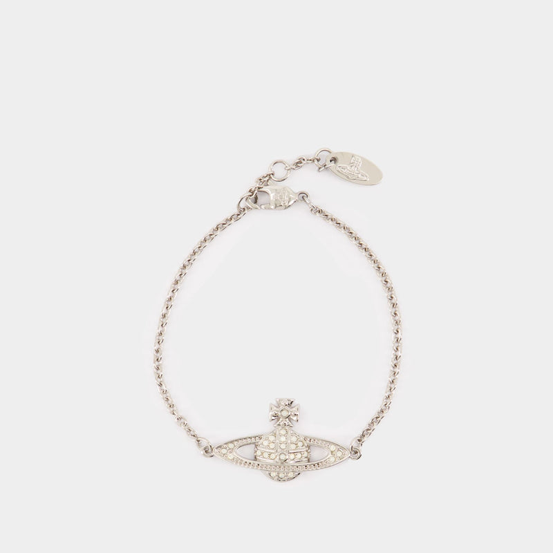 Bracelet Mini Bas Relief - Vivienne Westwood - Métal - Gris