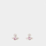 Boucles D'oreilles London Orb - Vivienne Westwood - Métal - Gris