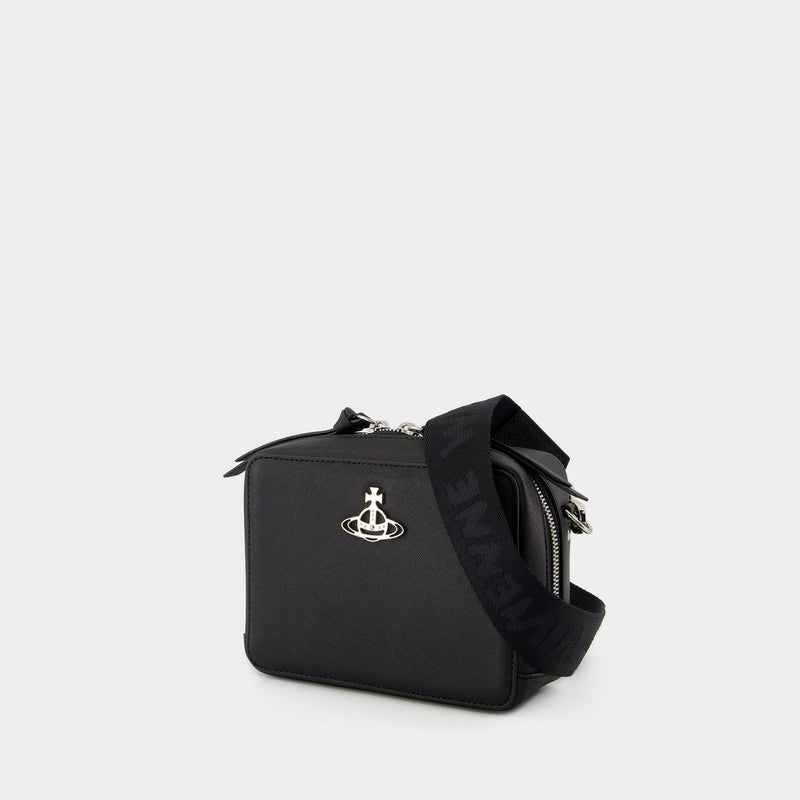 Sac À Bandoulière Melih Camera - Vivienne Westwood - Coton - Noir