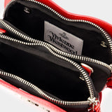 Sac À Bandoulière Louise Heart - Vivienne Westwood - Cuir - Rouge