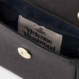 Sac À Bandoulière Small - Vivienne Westwood - Cuir - Noir