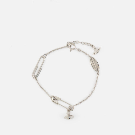 Bracelet Safety Pin - Vivienne Westwood - Argent - Gris