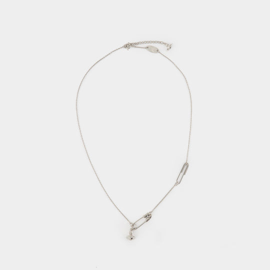 Collier Safety Pin - Vivienne Westwood - Argent - Gris