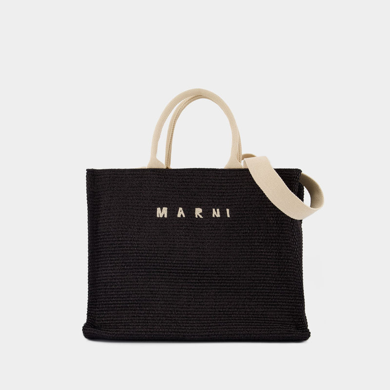 Cabas Large - Marni - Coton - Noir