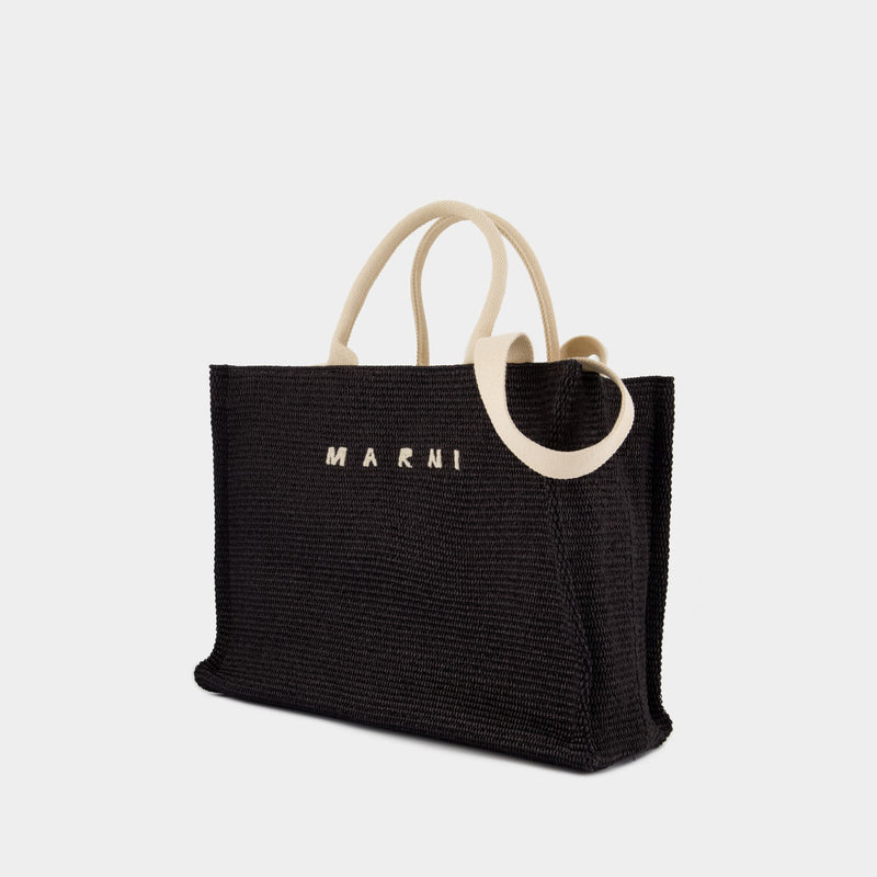 Cabas Large - Marni - Coton - Noir