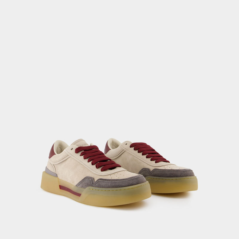 Sneakers Low Top - Dolce&Gabbana - Cuir - Beige