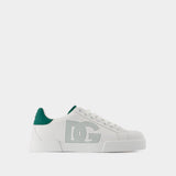 Sneakers Low Top - Dolce&Gabbana - Cuir - Blanc