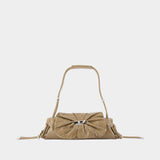 Sac Porté Épaule Scrunch-D Small - DIESEL - Cuir - Beige