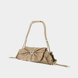 Sac Porté Épaule Scrunch-D Small - DIESEL - Cuir - Beige