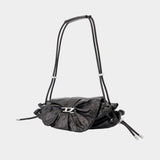 Sac Porté Épaule Scrunch-D Small - DIESEL - Cuir - Noir