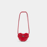 Sac À Bandoulière Scrunch-D Heart - DIESEL - Cuir - Rouge