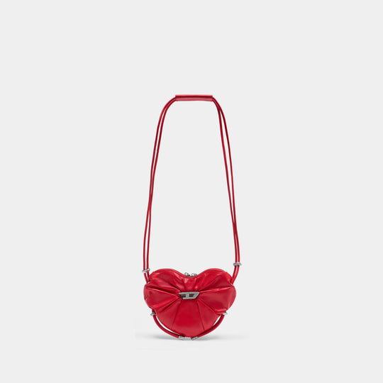 Sac À Bandoulière Scrunch-D Heart - DIESEL - Cuir - Rouge