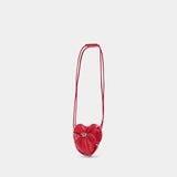 Sac À Bandoulière Scrunch-D Heart - DIESEL - Cuir - Rouge
