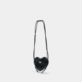 Sac À Bandoulière Scrunch-D Heart - DIESEL - Cuir - Noir