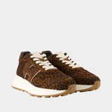 Sneakers H641 Allacciato H - Hogan - Cuir - Marron