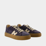 Sneakers H705 Allacciato H - Hogan - Cuir - Bleu