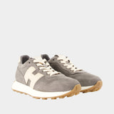 Sneakers H601 Allacciato H Patch - Hogan - Cuir - Gris