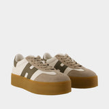 Sneakers H698 Allacciato H - Hogan - Cuir - Blanc