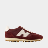 Sneakers H727 Allacciato H - Hogan - Cuir - Bordeaux