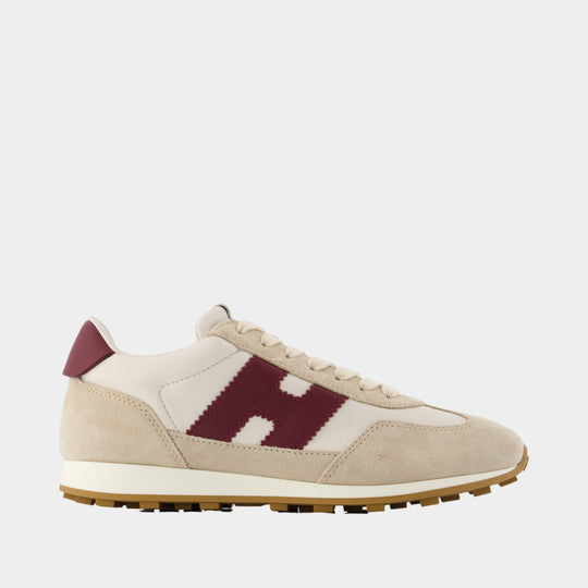 Sneakers H727 Allacciato H - Hogan - Cuir - Beige