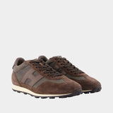 Sneakers H699 Allacciato H - Hogan - Cuir - Marron