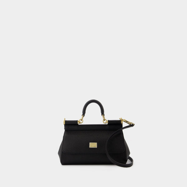 Sac À Bandoulière Sicily - Dolce&Gabbana - Cuir - Noir