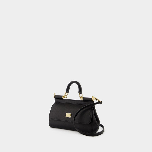 Sac À Bandoulière Sicily - Dolce&Gabbana - Cuir - Noir
