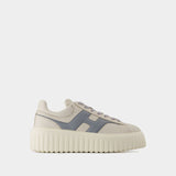 Sneakers H Stripes - Hogan - Cuir - Beige