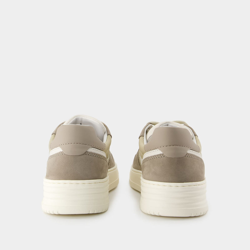 Sneakers H630 - Hogan - Cuir - Kaki