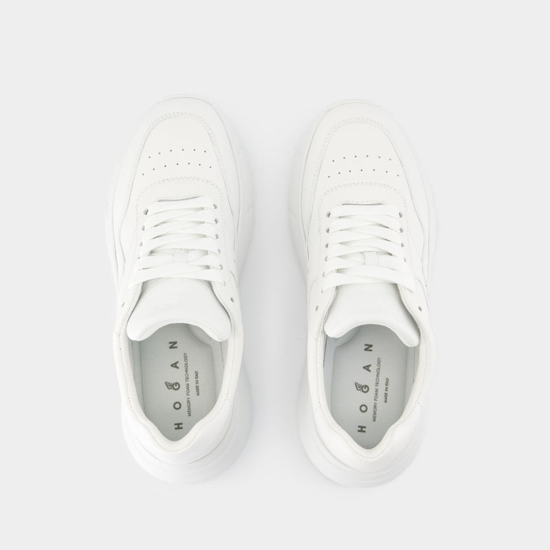 Sneakers H669 - Hogan - Cuir - Blanc