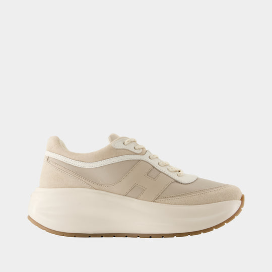 Sneakers H696 - Hogan - Cuir - Beige