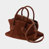 Sac la Passeggiata Mini Top Handle - The Attico - Cuir - Marron