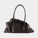 Sac la Passeggiata Small Top Handle - The Attico - Cuir - Marron