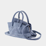 Sac la Passeggiata Mini Top Handle - The Attico - Coton - Bleu