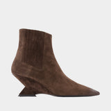 Bottines Cheope - The Attico - Cuir - Marron