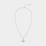 Collier Mini Bas Relief - Vivienne Westwood - Laiton - Argenté