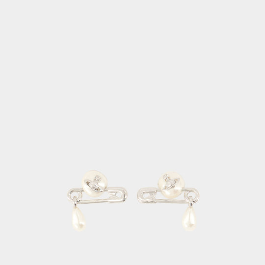 Boucles D'oreilles Claude Small - Vivienne Westwood - Laiton - Argenté