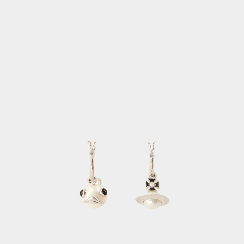 Boucles D'oreilles Luzie - Vivienne Westwood - Laiton - Argenté