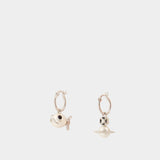 Boucles D'oreilles Luzie - Vivienne Westwood - Laiton - Argenté