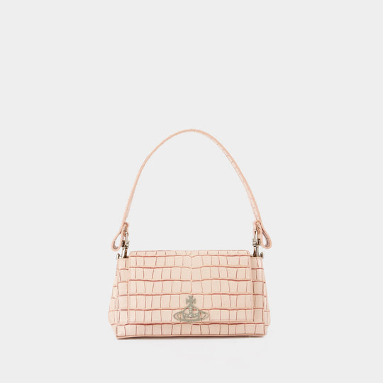 Sac Porté Épaule Hazel Medium - Vivienne Westwood - Cuir - Rose