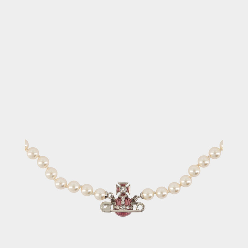 Collier Kitty Pearl - Vivienne Westwood - Métal - Argenté