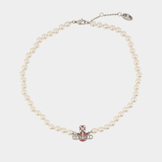 Collier Kitty Pearl - Vivienne Westwood - Métal - Argenté