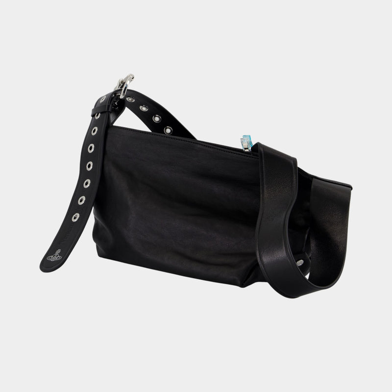 Sac À Bandoulière Maxime Small - Vivienne Westwood - Cuir - Noir