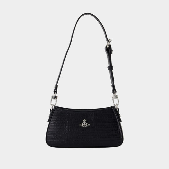 Sac Porté Épaule Tasha  - Vivienne Westwood - Cuir - Noir