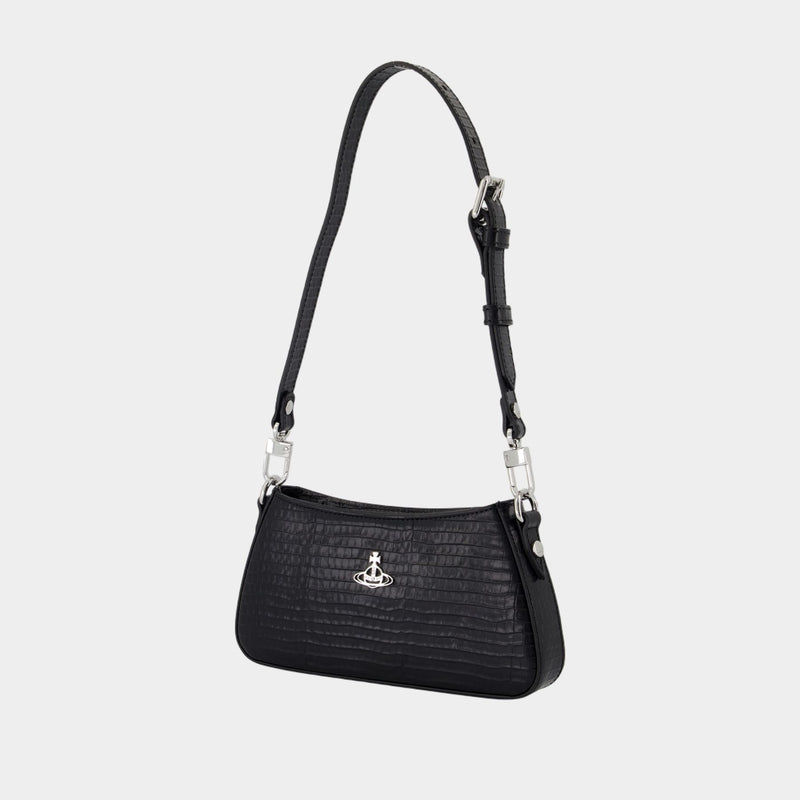 Sac Porté Épaule Tasha  - Vivienne Westwood - Cuir - Noir