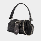Sac Porté Épaule Hazel Treasure - Vivienne Westwood - Cuir - Noir