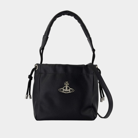 Sac À Bandoulière Hilary Small - Vivienne Westwood - Cuir - Noir
