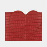 Porte-Carte Heart - Vivienne Westwood - Cuir - Noir